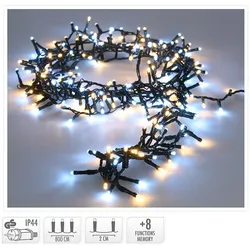 EDM Schlangengirlande, 400 LEDs, 11 m, kaltes und warmes Licht