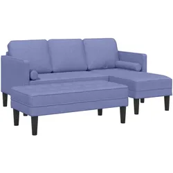 vidaXL, Sofa + Bettsofa, Besonon (L-förmiges Sofa + Bank) (Ecksofa)