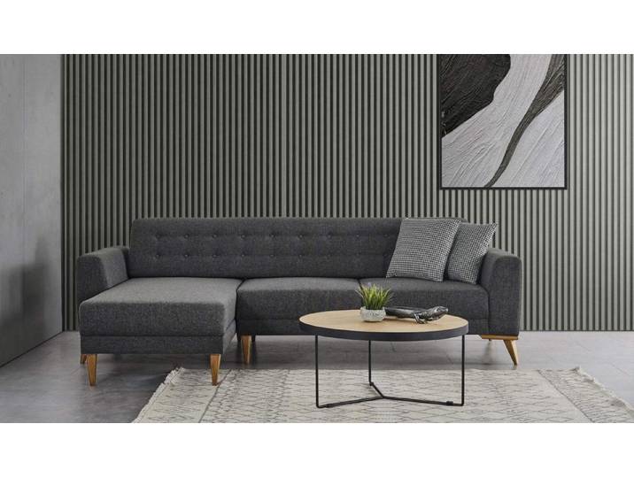 Xlmoebel Ecksofa Elegantes graues Designer-Ecksofa mit großzügiger Sitzfläche, Ecksofa, Hergestellt in Europa