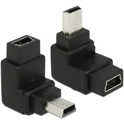 DELOCK Adapter USB-B mini 5 Pin St > Bu 90° gewinkelt