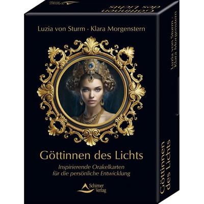 Göttinnen des Lichts - Inspirierende Orakelkarten für die persönliche Entwicklung, Gebundene Ausgabe von Luzia Sturm,Klara Morgenstern, Schirner,