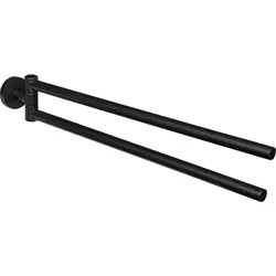 Handtuchhalter Eldrid nero zweiarmig Messing schwarz Evenes