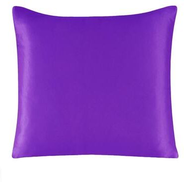 Uplifted Finds Pure Silk Pillowcase With Zipper Closure Soft Luxury Pillow Cover 51 X 66 Cm violet