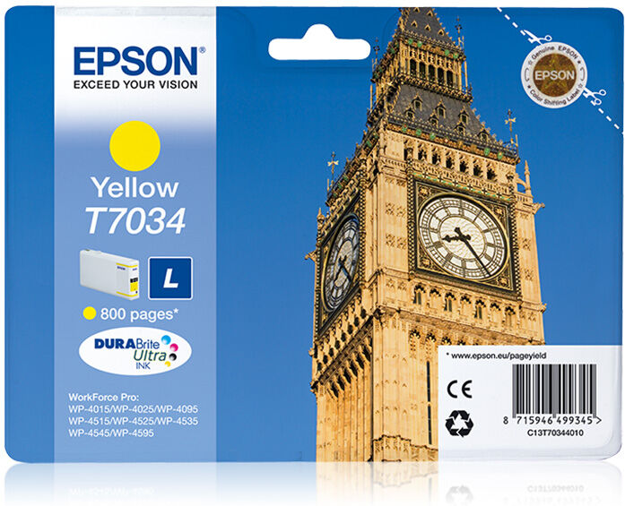 TINTEIRO EPSON AMARELO WP-4000/4500