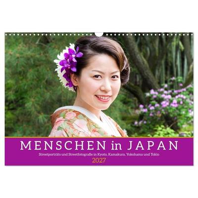 Menschen in Japan (Wandkalender 2027 DIN A3 quer), CALVENDO Monatskalender