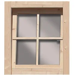 Dreh-/ Kippfenster aus Echtglas 38/40mm Gartenhausfenster