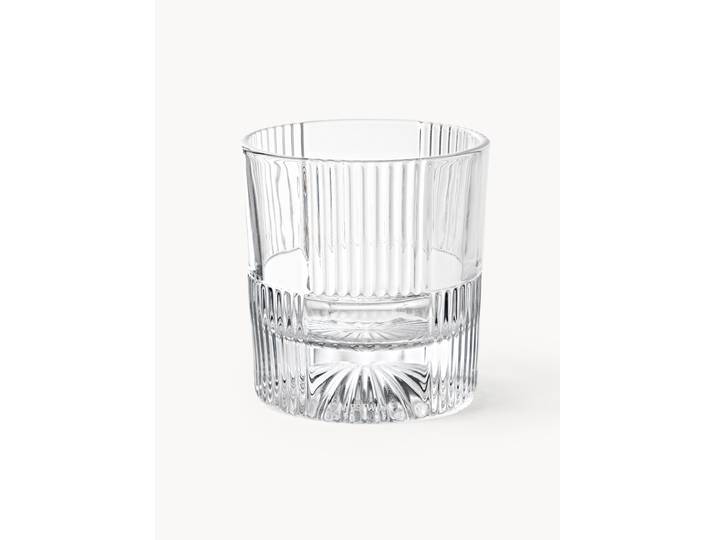 Verres à eau avec motif gaufré Bicchi, 4 pièces