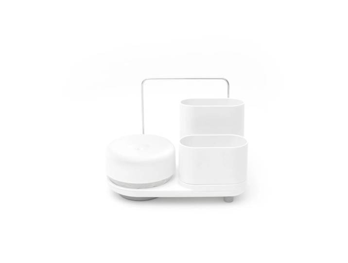 Bosign Do-Dish Caddy PLUS afwasmiddeldispenser & gootsteen organiser set Wit