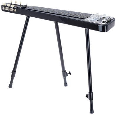 Harley Benton Slider II Lap Steel w/Stand Metallic Schwarz
