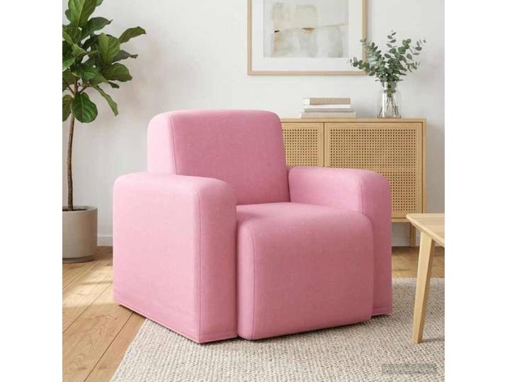 Fauteuil relaxant 1 Place Fauteuil simple pour salon bureau Rose Tissu 88 x 90 x 77cm_26vqt78i