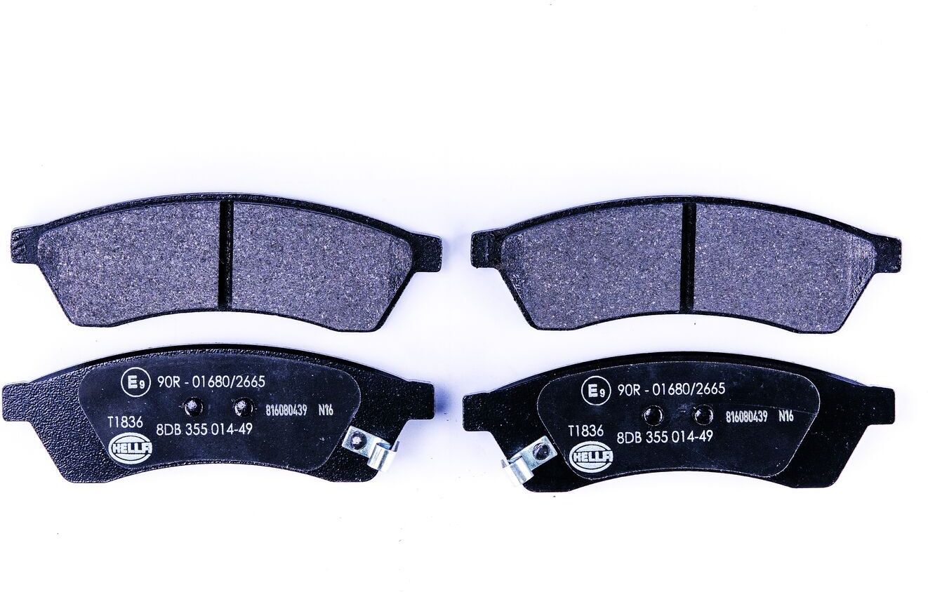 HELLA 8DB 355 014-491 Brake pad set