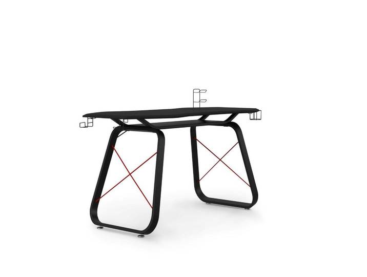 GAMINGTISCH Oblivion Schwarz L: 146 cm