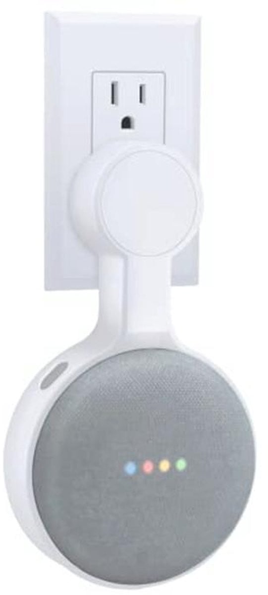 Wit wandhouder voor Google Home Mini van Merkloos