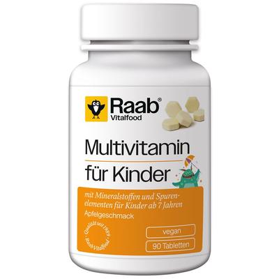 Raab Vitalfood Multivitamin für Kinder Pulver 90 St Lutschtabletten