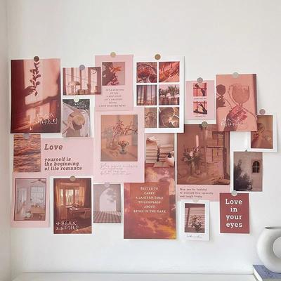 Inspire Essentials EverMood Nordic Photo Card Wall Decor Aesthetic Postcard Sticker Set 3