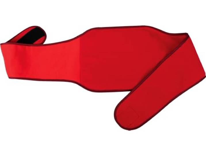 Vital Comfort Wärmflaschenhalter mit Klettverschluss – Wärmflaschen-Gürtel inkl. Wärmflasche, Rot – Für Rücken, Bauch, Schulterschmerzen & spendet wohltuende Wärme – Bequem, Sicher & Praktisch