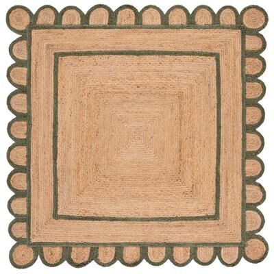 SAFAVIEH Handmade Natural Fiber Calcedonia Border Pattern Jute Rug