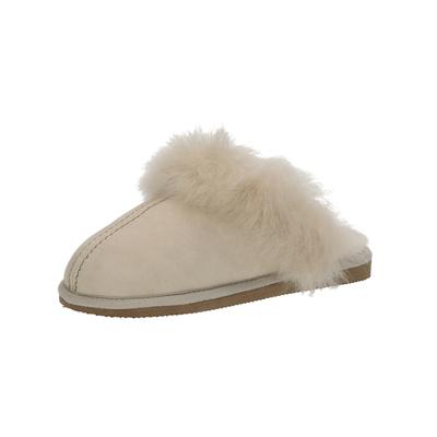 Hausschuh SHEPHERD "Shepherd Hausschuhe Leder", Damen, Gr. 39, beige (honey), Leder, Schuhe Hausschuh