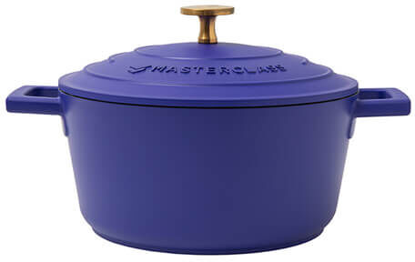 MasterClass Cast Aluminium 2.5L Casserole Dish Electric Blue