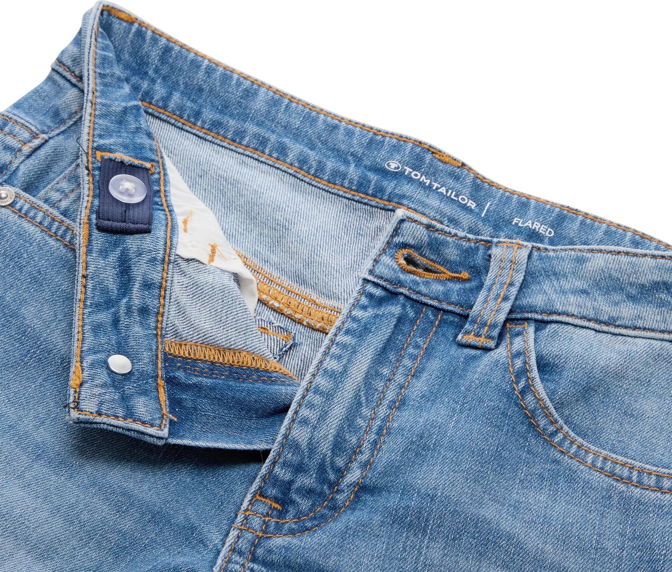 Tom Tailor Kinder-Jeanshose mit Schlag - Damen - Gr. 134 - dunkelblau