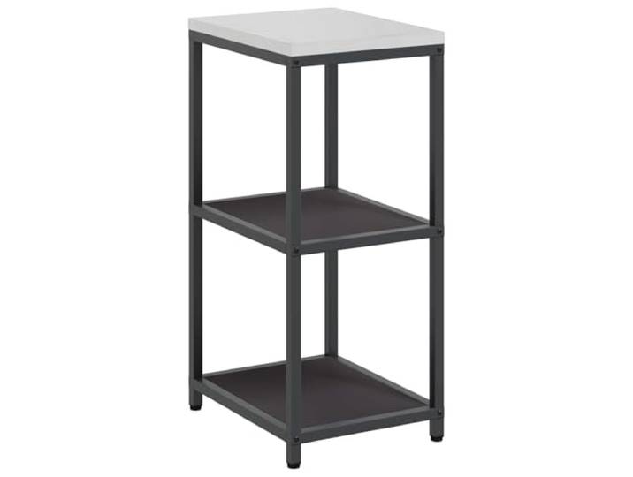 IBUQDDV Küchenregal HATTEM Schwarz 40 x 50 x 92 cm Stahl Stabiler Stahlrahmen, Regale für Kochbücher und Vorräte, modernes Design, einfache Montage, für Gartenküche und Grillbereich