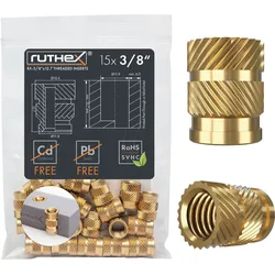 RX-3/8-16-X12.7 - 3D Druck, Gewindeeinsätze, 3/8"x12,7, 15 Stück