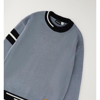 Sweatshirt SARABANDA "BOY KNITWEAR", Jungen, Gr. 176, grau, 50% Acryl, 50% Baumwolle, Sweatshirts Sweatshirt