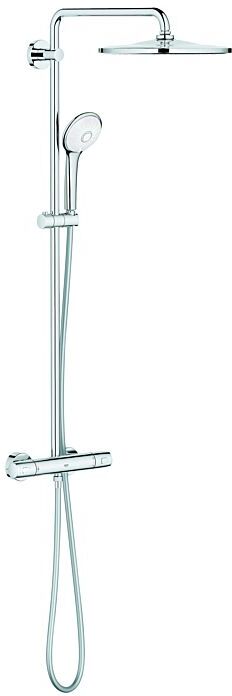Grohe Euphoria Duschsystem 26723000 Aufputz-Thermostat, Wandmontage, chrom