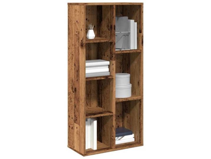 Bibliothèque vieux bois 50x25x104 cm bibliothèque meuble à livres armoire de rangement étagère à livres étagère 855964