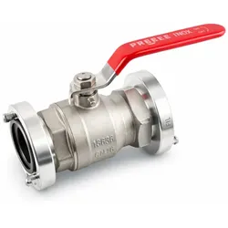Kugelhahn 2x IG vormontiert mit Storz-Kupplungen 2" 3" 4" - 4" (Storz-A)