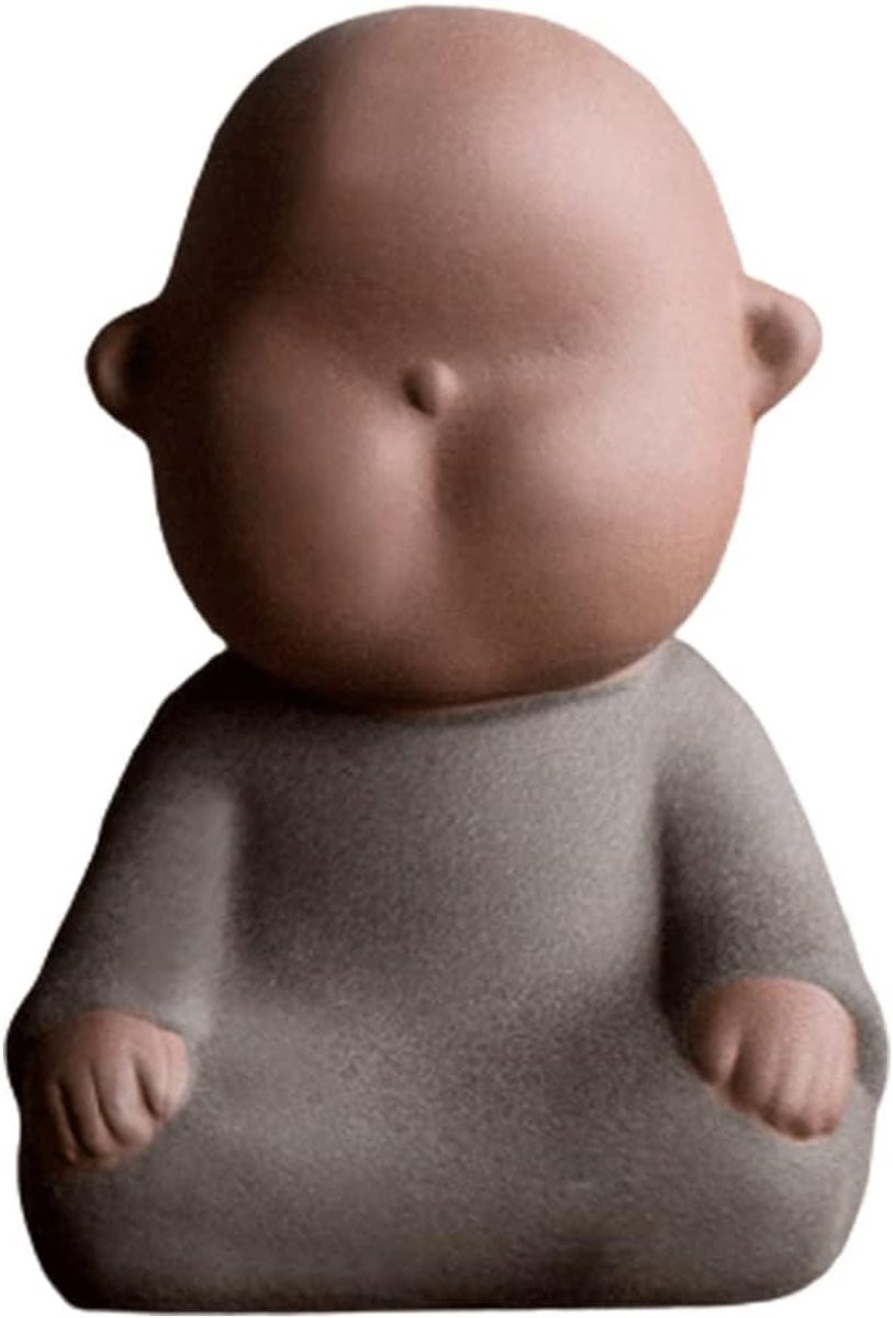Boeddhabeeld Zen Decoratie Bruin Mini Formaat
