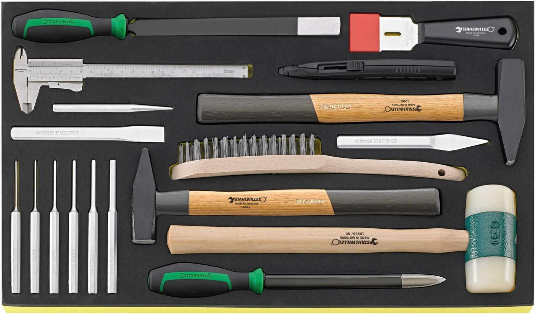 Stahlwille Hammer, Meißel etc. i.TCS Nr.TCS 102-108/10956/10960/18 3/3-Teilung 18tlg. (96830620)