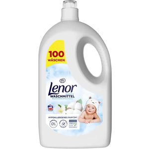 Lenor Waschmittel Sensitiv Baumwollblüte & Tiare, flüssig, 4,5 Liter, Waschladungen 100