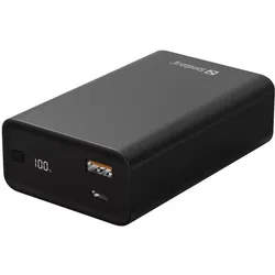 Sandberg Travel Charger (20000 mAh, 65 W, 77 Wh), Powerbank, Schwarz