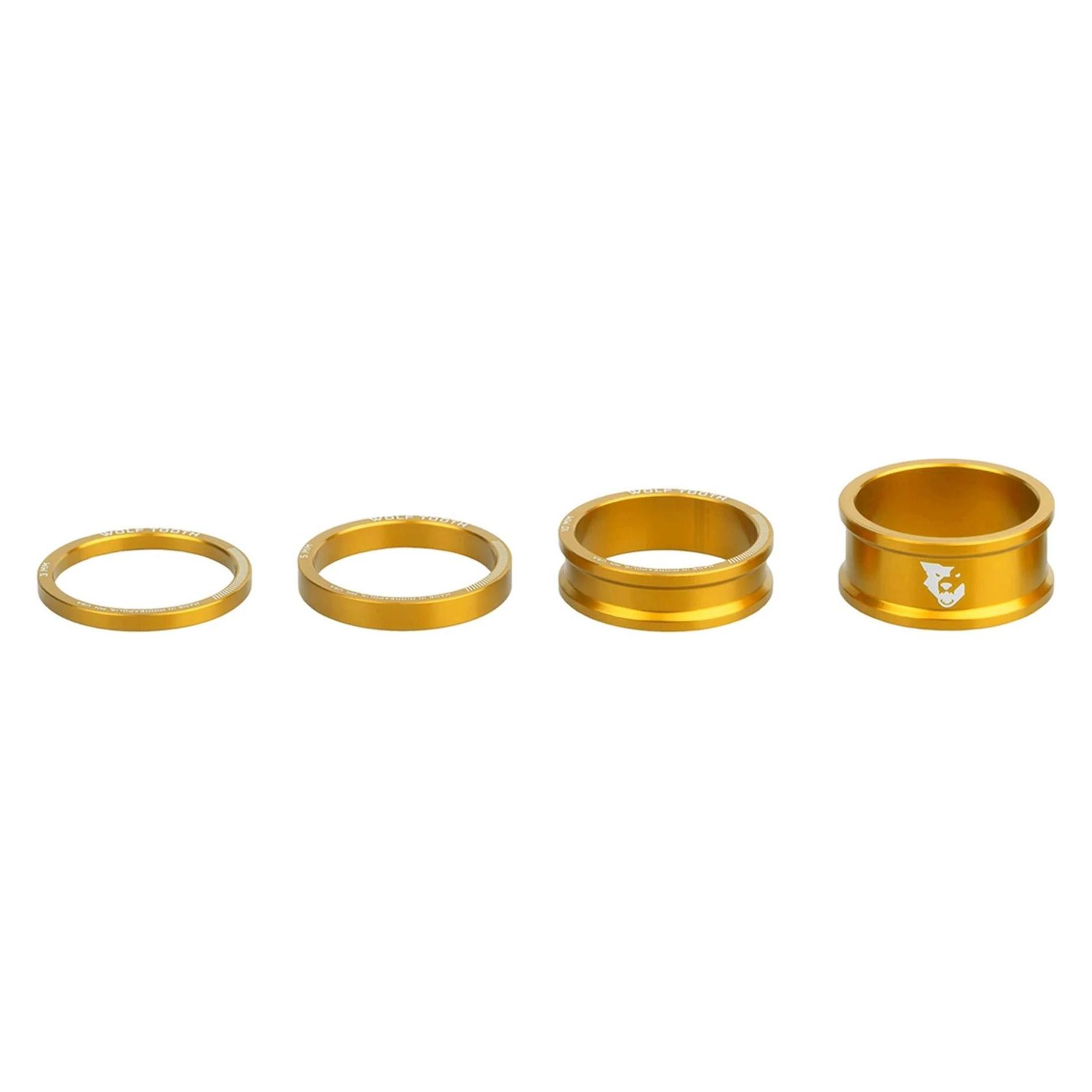 Wolf Tooth Precision Headset Steuersatz Spacer Kit (SPACER-GLD-KIT1)