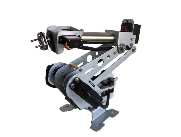Bras mécanique 6 Dof, support en acier inoxydable, Servo KS3518, bras de Robot non assemblé pour Arduino pour Robot Programmable ESP32, Kit de bricolage