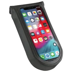 Phone Bag Tour S KLICKfix mit Adapter transparent/schwarz, mit Drehkupplung