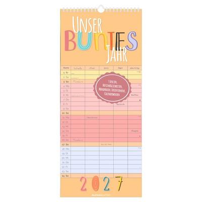 Familienplaner Unser buntes Jahr XL 2027