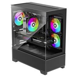 Xilence Beam X218.ARGB Case Bl Midi-Tower Gehäuse Schwarz Seitenfenster, 3 vorinstallierte Lüfter XG172