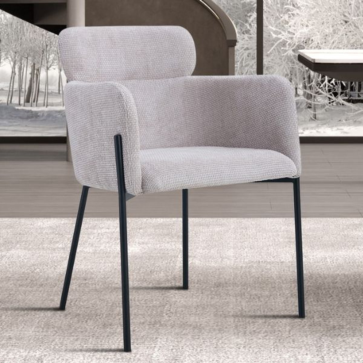 Rousseau Eetkamerstoel met Armleuningen Beige