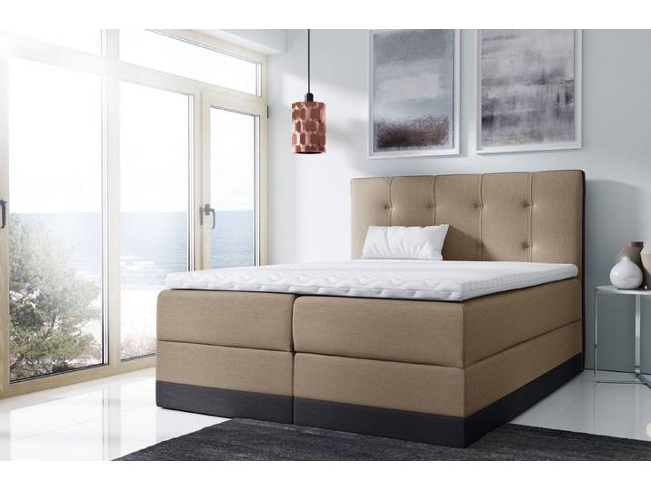 MF Design Boxspringbett Boxspringbett ROYAL mit Bettkasten und Federautomatik, Vorhanden