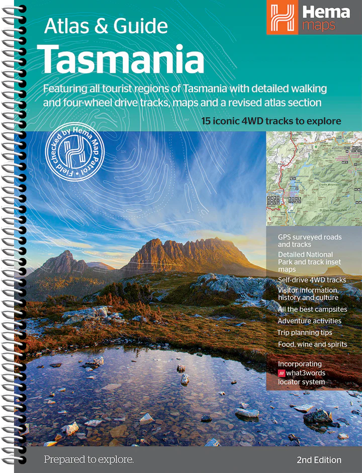 Atlas routier & guide - Tasmanie (format A4)   Hema Maps