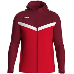 Jako JAKO Iconic Team Kapuzenjacke rot/weinrot XL