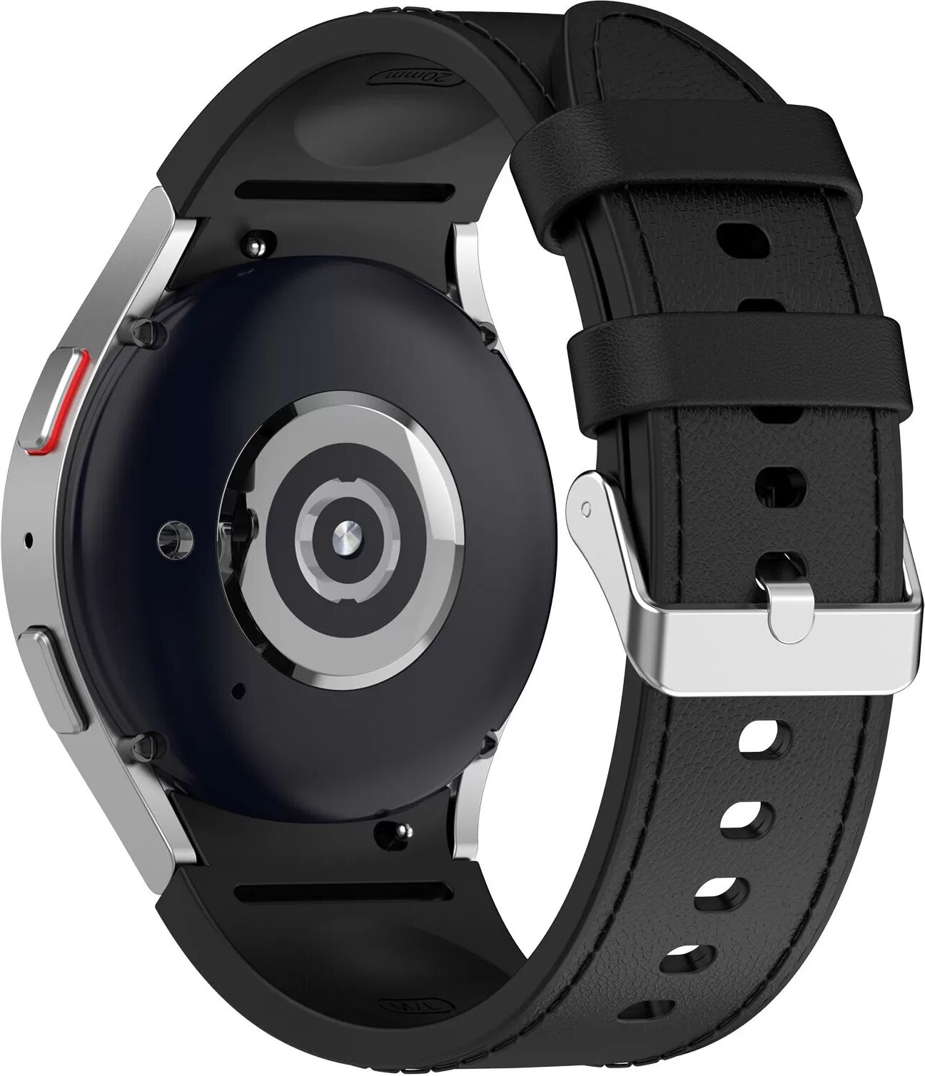 INF Silikon-Uhrenarmband für Samsung Galaxy Watch Schwarz
