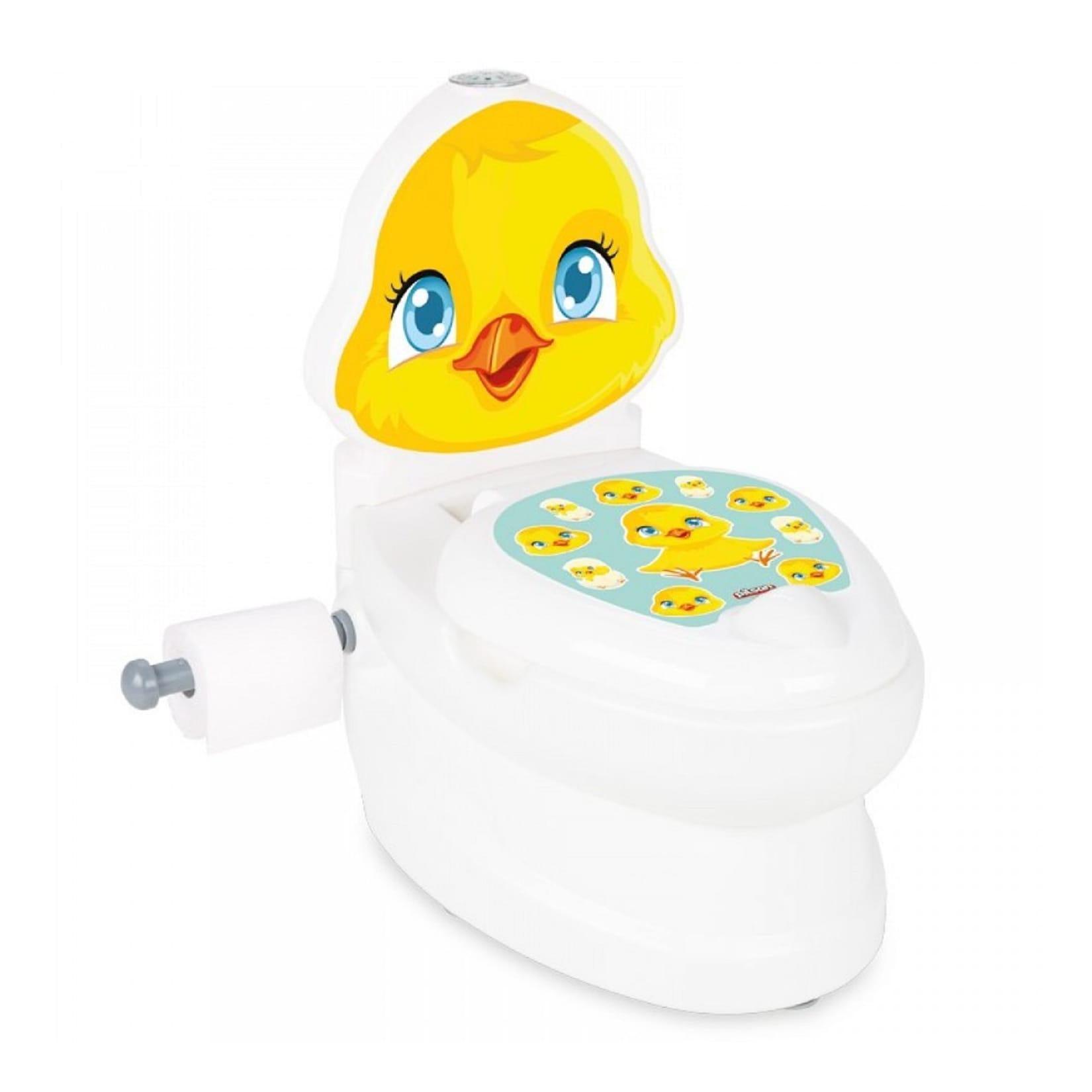 Pilsan Töpfchen Küken 07564 Toilettenpapierhalter, Musik, Licht, Behälter gelb