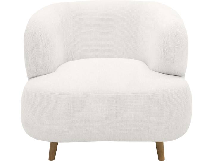 Sessel HOME AFFAIRE Tistam , weiss (weiß), B:90cm H:73cm T:86cm, 95% Polyester, 5% Nylon, Sessel, Sessel, Formschöner Polstersessel, perfektes Einzelstück, organische Form