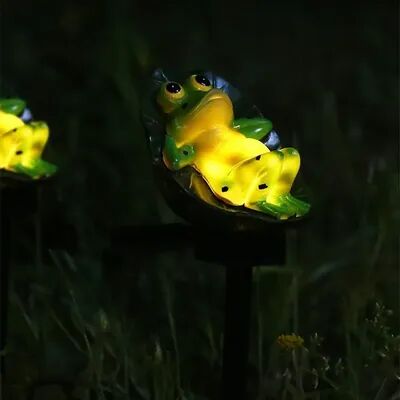 Combo Retail Shop Garden Light Solar Powered Frog Resin Lamp, Waterproof Outdoor Pathway Decor, Garden Lawn Landscape Pond Patio Lighting Garden Light Solar Powered Frog Resin Lamp, Waterproof Outdoor Pathway Decor, Garden Lawn Landscape Pond Patio Lighti