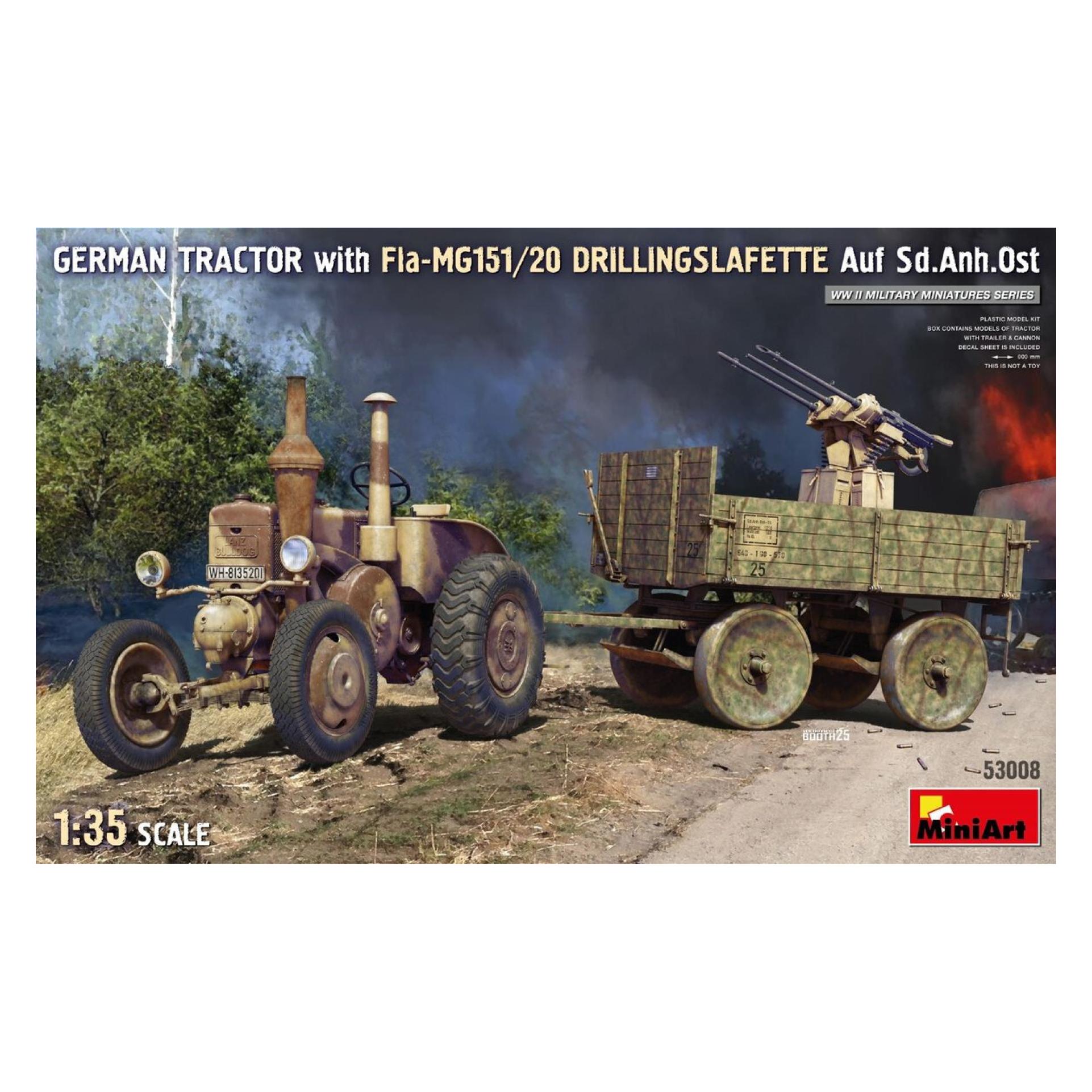 Mini art 1:35 Dt. Schlepper m. Sd.Anh. Ost/Drill. (550053008)