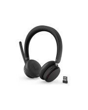 Lenovo 6550 Headset On-Ear Bluetooth kabellos aktive Rauschunterdrückung Schwarz Zertifiziert für Microsoft Teams (4XD1S19777)