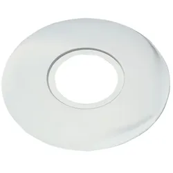Rutec Deko-Lochblende Ø 18.6cm / Innen-Ø 6.9cm, für Einbau-Strahler, mit 2 Verlängerungs-Federschuhen, Stahl, weiß RU-55491-M